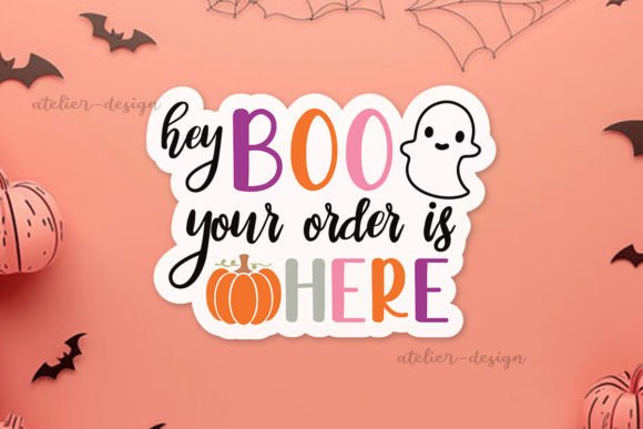 Hey Boo Your Order is Here Sticker: A Designer’s Review