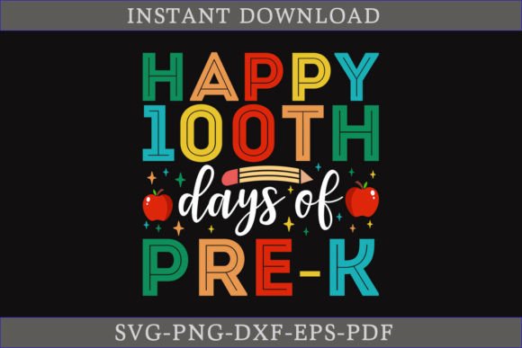 Review: Happy 100th Days of Pre-k Shirt SVG